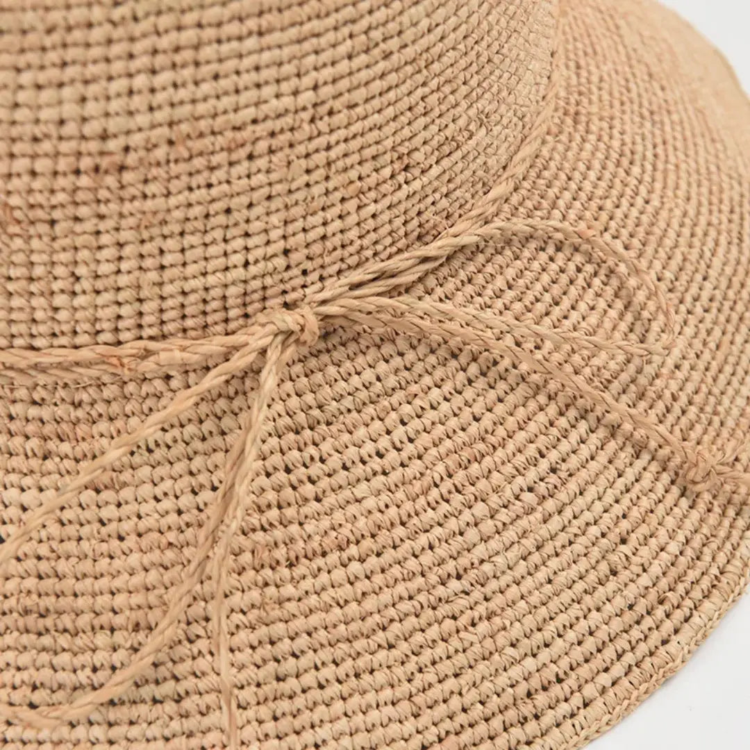 Chapéu Natural Raffia Dobrável Nino