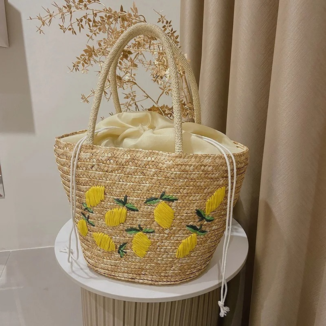 Bolsa Palha Rattan Siciliana