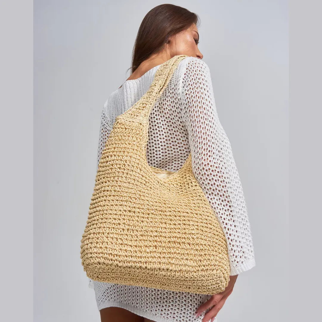 Bolsa de palha Raffia Lena