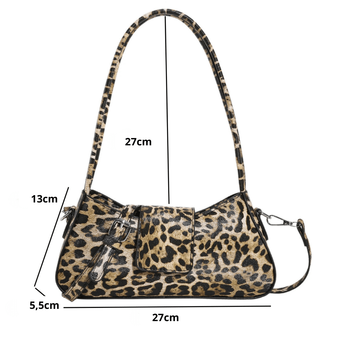 Bolsa Francesa de mão Leopardo