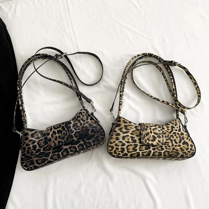 Bolsa Francesa de mão Leopardo