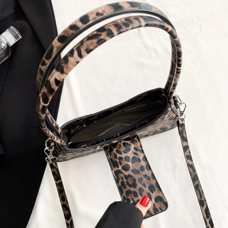 Bolsa Francesa de mão Leopardo